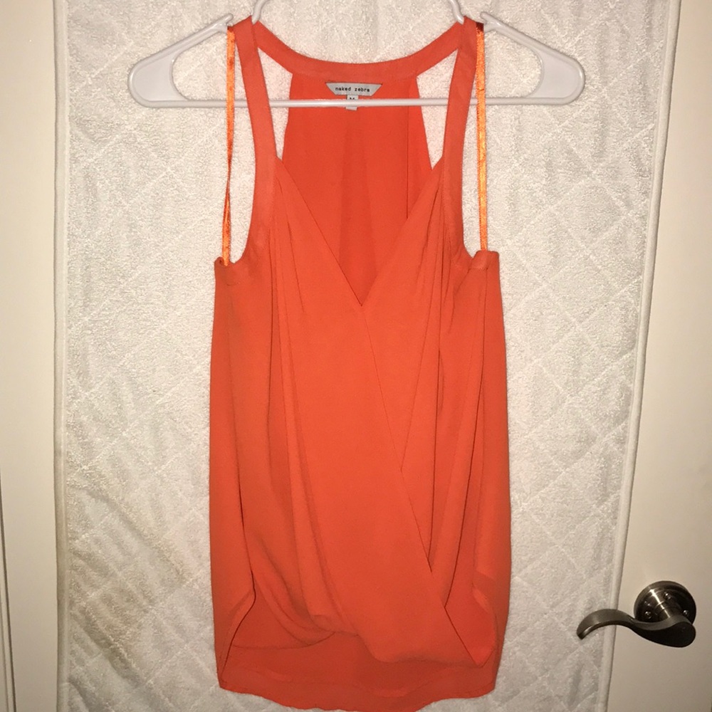 Naked Zebra tangerine top